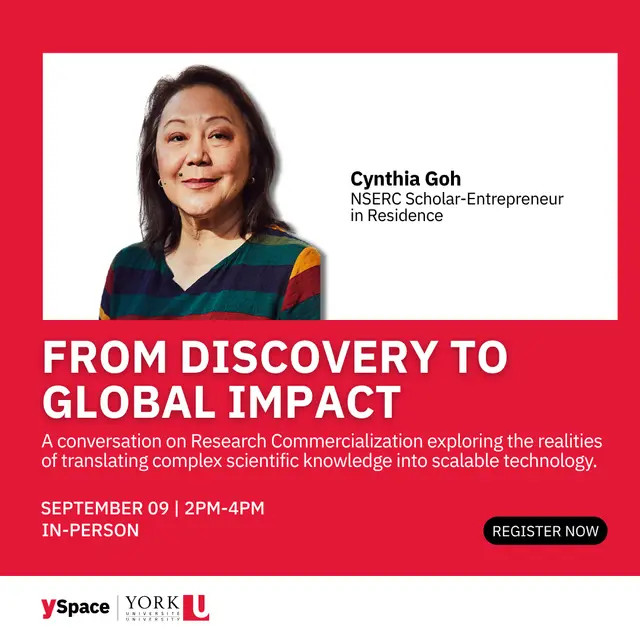 From Discovery to Global Impact: A Conversation on Research Commercialization with Dr. Cynthia Goh