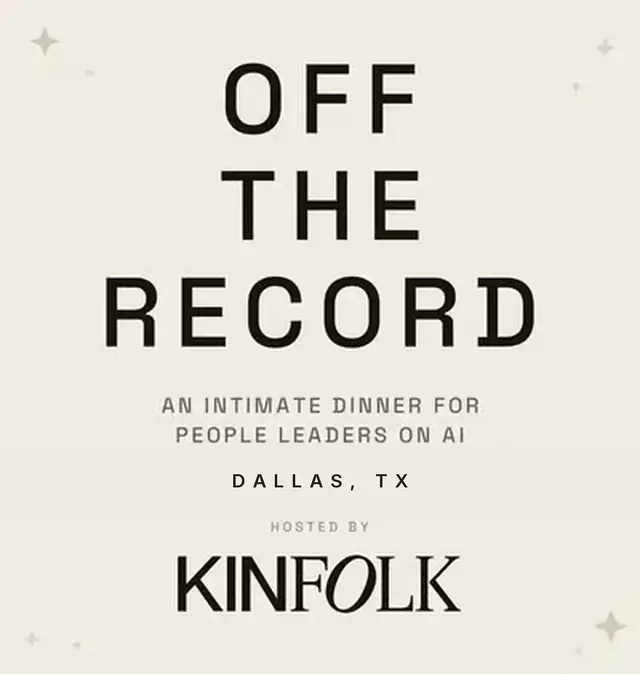 Off the Record: AI for People Leaders (Dallas)