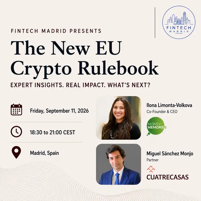 FinTech Madrid — The New EU Crypto Rulebook