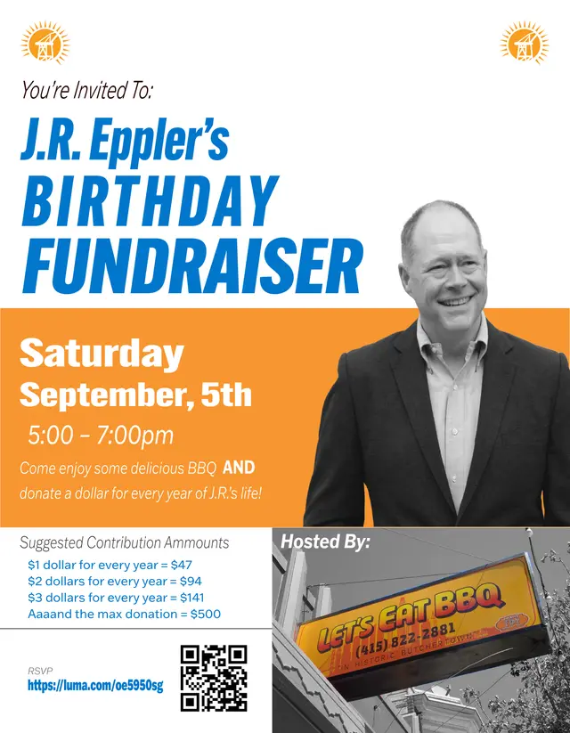 JR Eppler's Birthday Fundraiser at Let's Eat BBQ