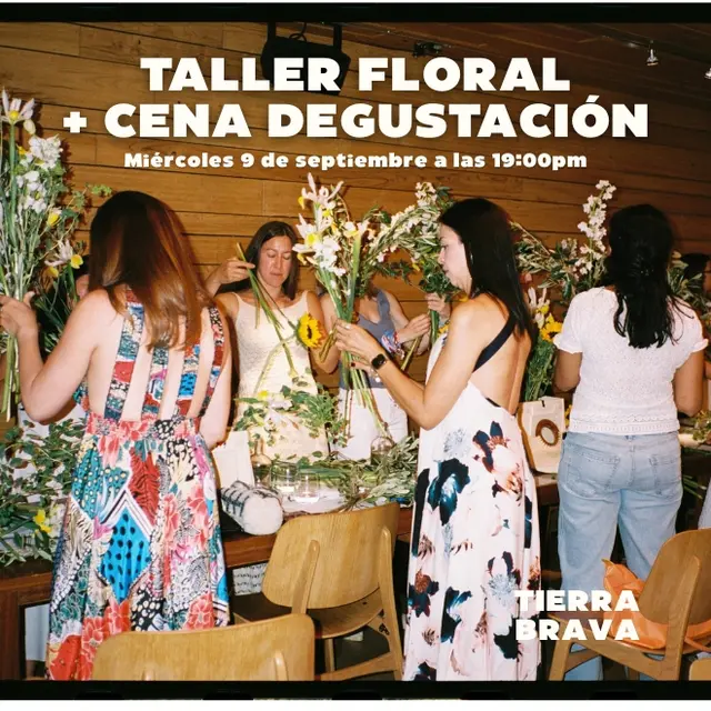 Taller floral + cena