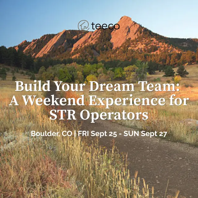 Teeco Presents: Build Your Dream Team - A Weekend Experience for STR Operators