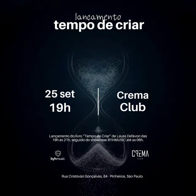 ⏳Tempo de Criar — Lançamento Oficial do Livro & Showcase BYHMUSIC