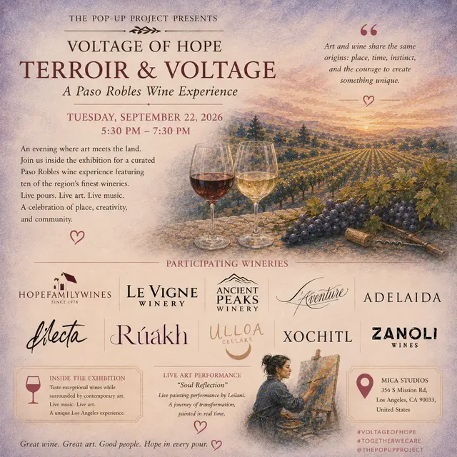 TERROIR & VOLTAGE WINE TASTING - A Paso Robles Wine Experience at Voltage of Hope