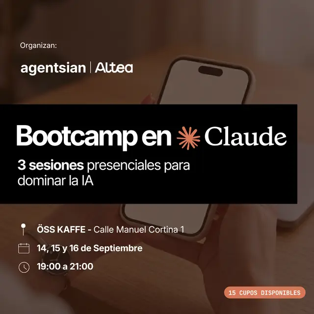 Bootcamp en Claude: 3 sesiones presenciales para dominar la IA con Paul McFarlane