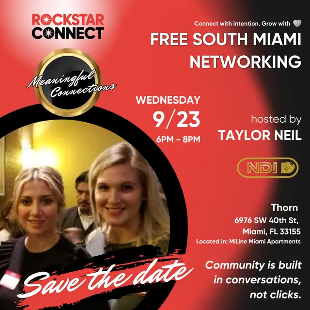 Free South Miami Rockstar Connect Networking Event (September)
