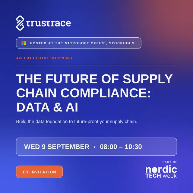 The Future of Supply Chain Compliance: Data & AI