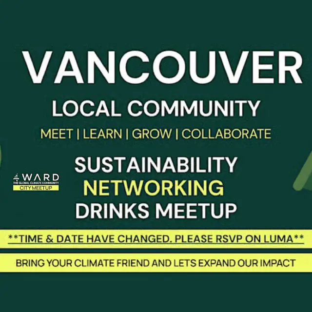 4WARD Climate & Sustainability Networking Meetup Vancouver