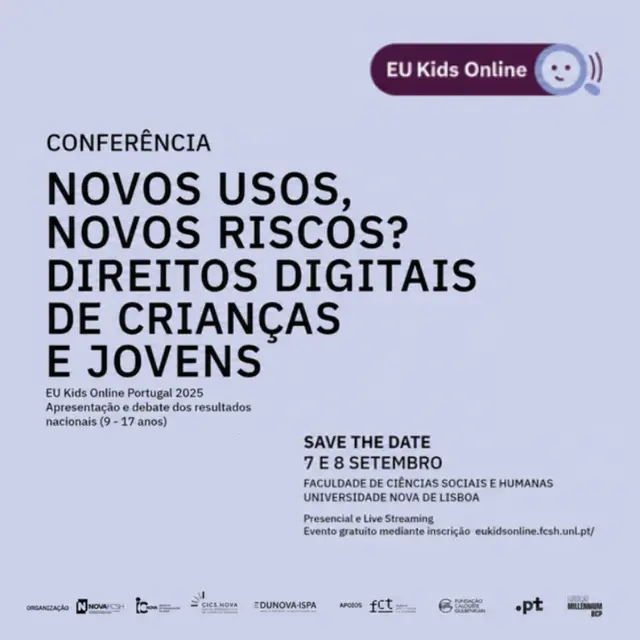 Conferência EU Kids Online PT | 7 e 8 de setembro