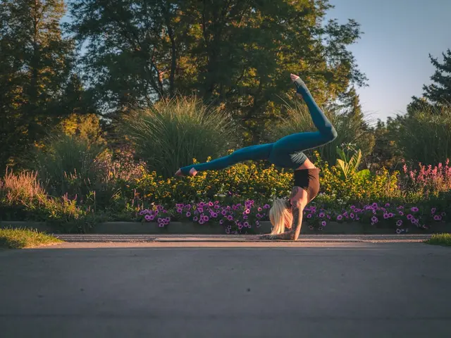 STRETCH & WINE — Sunset Under the Twin Towers