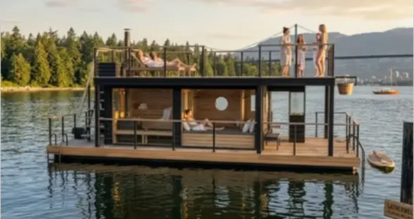 Sunset Sauna Boat + Cold Plunge for Founders