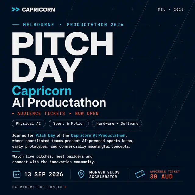 Capricorn Physical AI × Sports Competition 2026 | Pitch Day