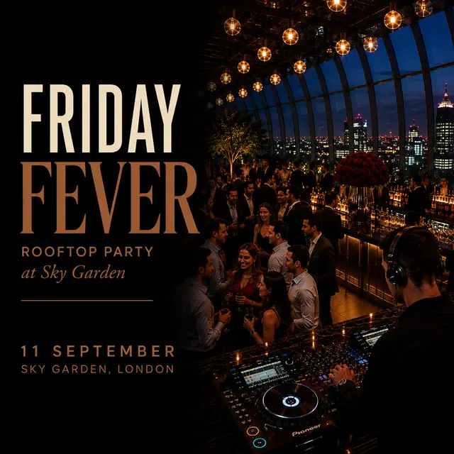 Friday Fever | Rooftop Party at Sky Garden