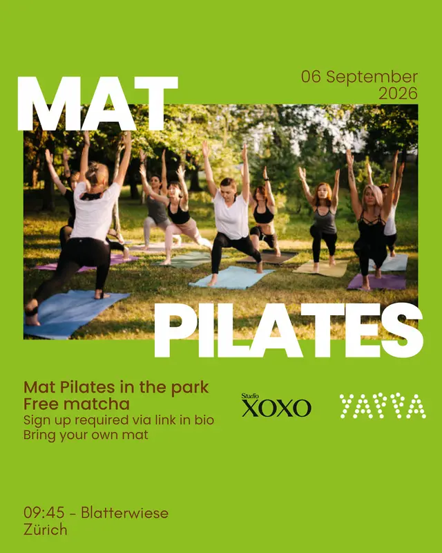 Mat pilates in the park