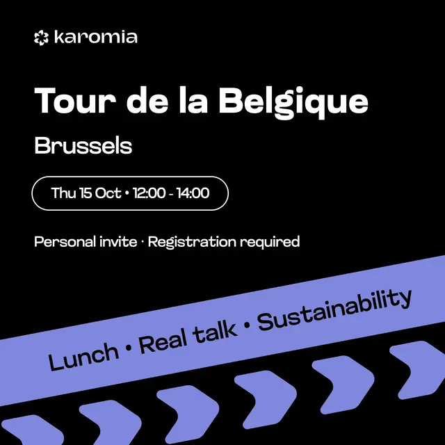 Tour de la Belgique: Brussels - Lunch for sustainability managers