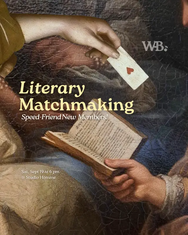 Literary Matchmaking: Speed Friend Book Clubbers!