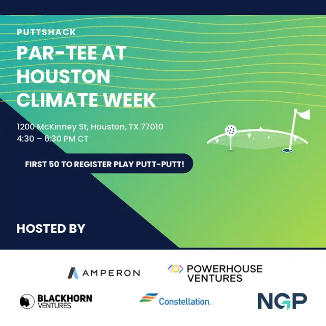 Par-Tee at Houston Climate Week