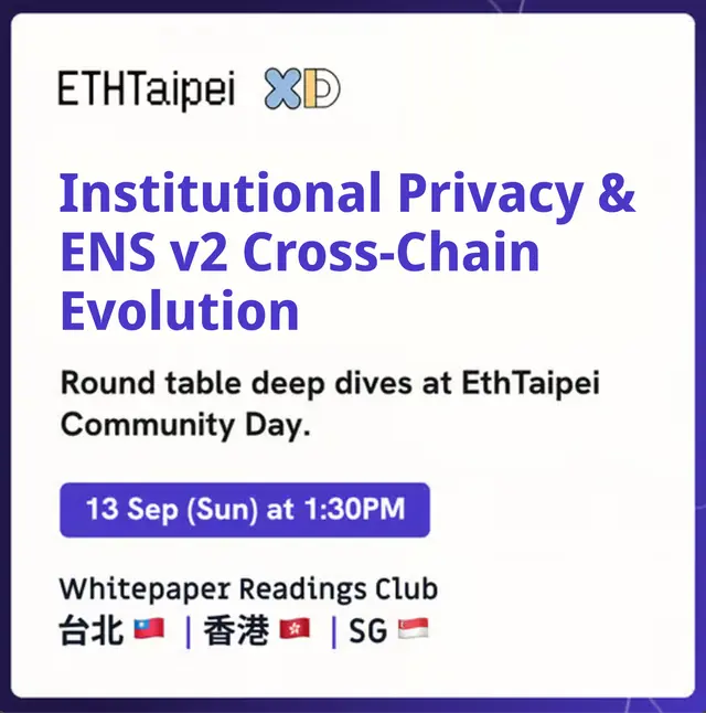 隱私與ENS v2跨鏈演進(Privacy & ENS v2 Cross-Chain Evolution)