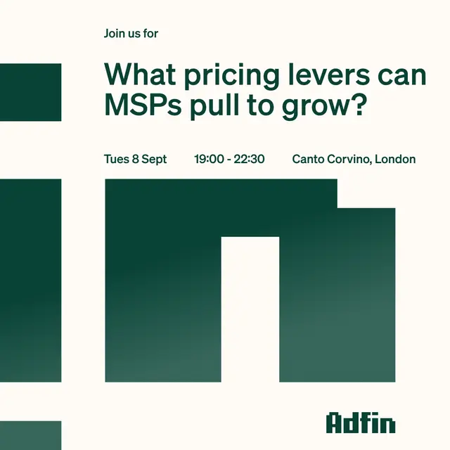 What pricing levers can MSPs pull to grow? | Pre-MSS Dinner