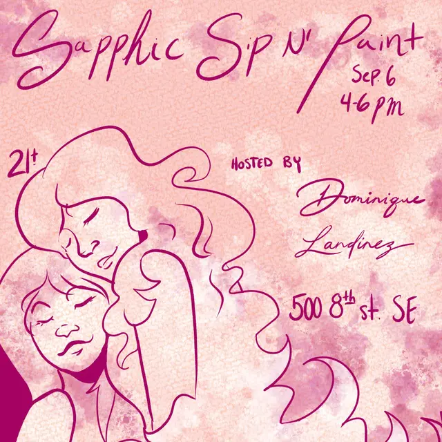 sapphic sip n' paint