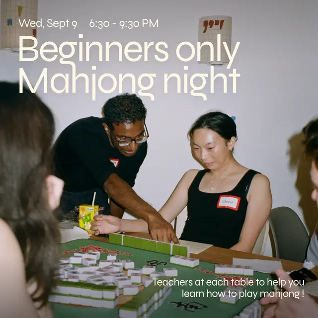 Beginners only Mahjong Night