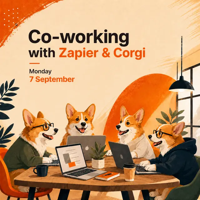Corworking with Zapier and Corgi ⚡️🥐