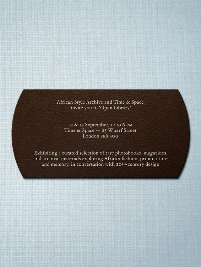 African Style Archive Open Library @ Time & Space