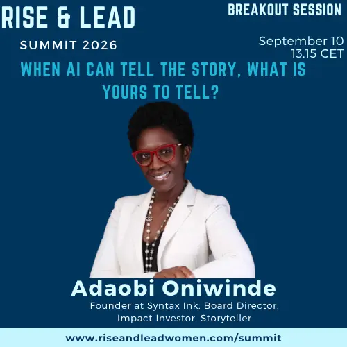 Breakout Session 1 : When AI Can Tell the Story, What Is Yours to Tell?
