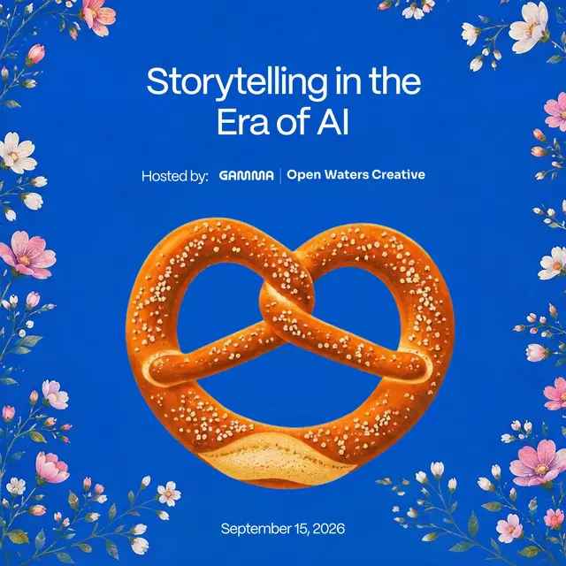 Panel on Storytelling in the Era of AI - After-work drinks, chat & fun