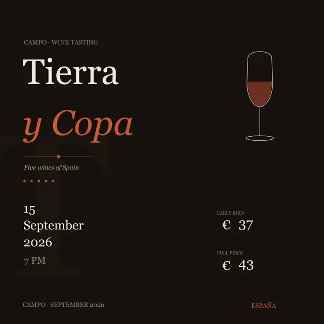 Tierra y Copa — Five Wines of Spain