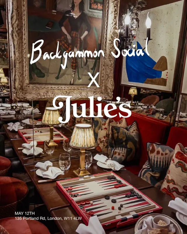 Backgammon Social x Julie's