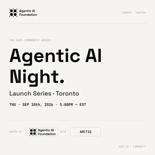 AAIF Toronto: Agentic AI Night