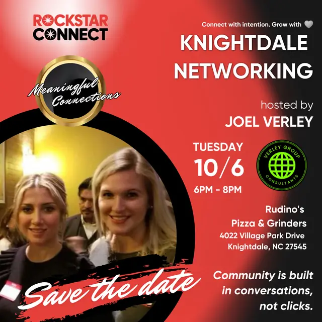 Free Knightdale Networking powered by Rockstar Connect (October)