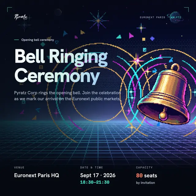 Bell Ringing Ceremony @Euronext by Pyratz Corp 🍸