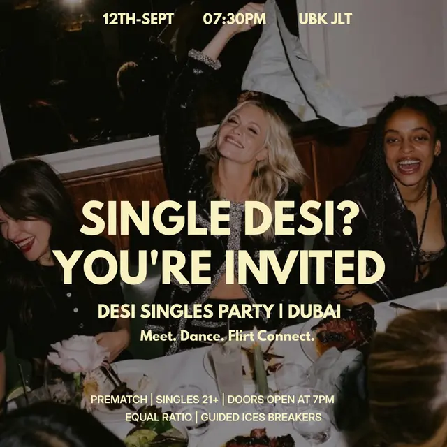 ONLY DESI AI MATCHMAKING |UBK JLT| 12 SEPTEMBER 21+