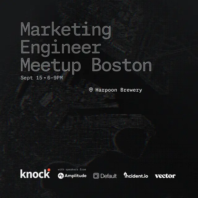 Marketing Engineer Meetup Boston