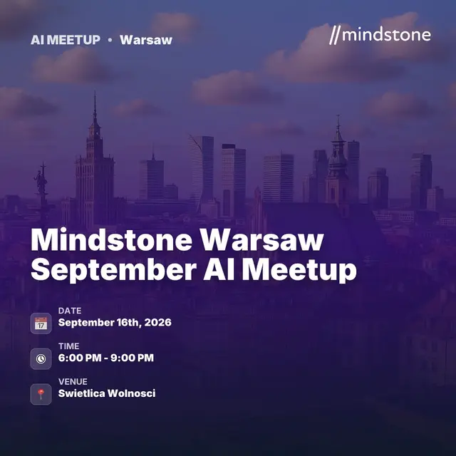Mindstone Warsaw September AI Meetup