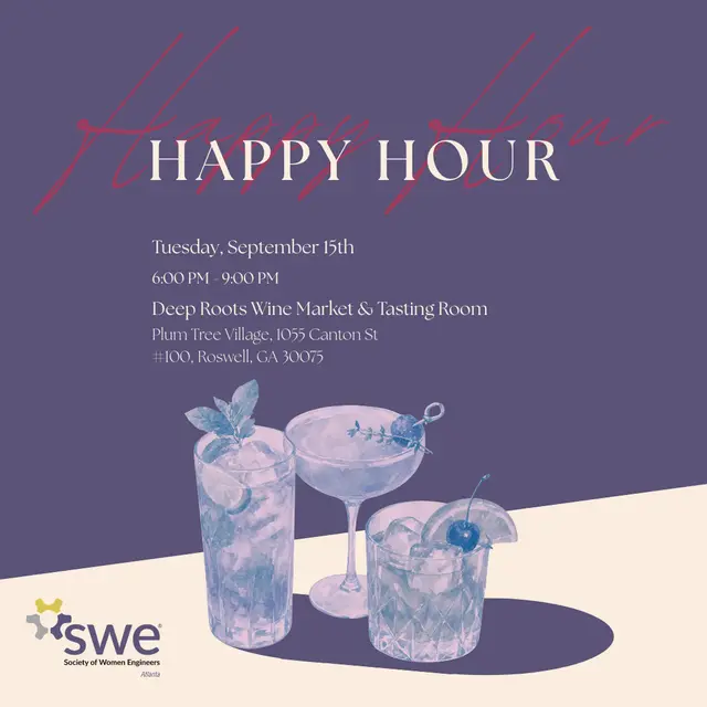 SWE Atlanta Sept Happy Hour At Deep Roots Roswell Tasting Room