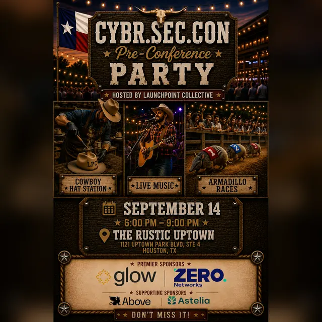 CYBR.SEC.CON Pre-Conference Party - Hosted By David Sledge and John Barrow
