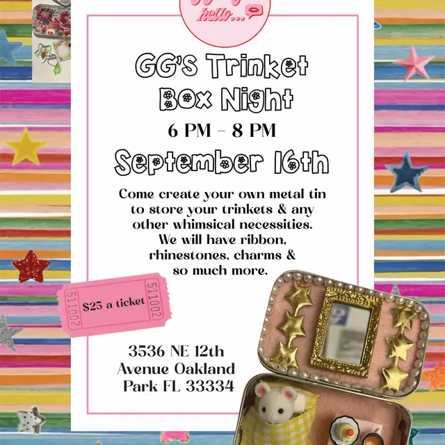 GG’s Trinket Box Night