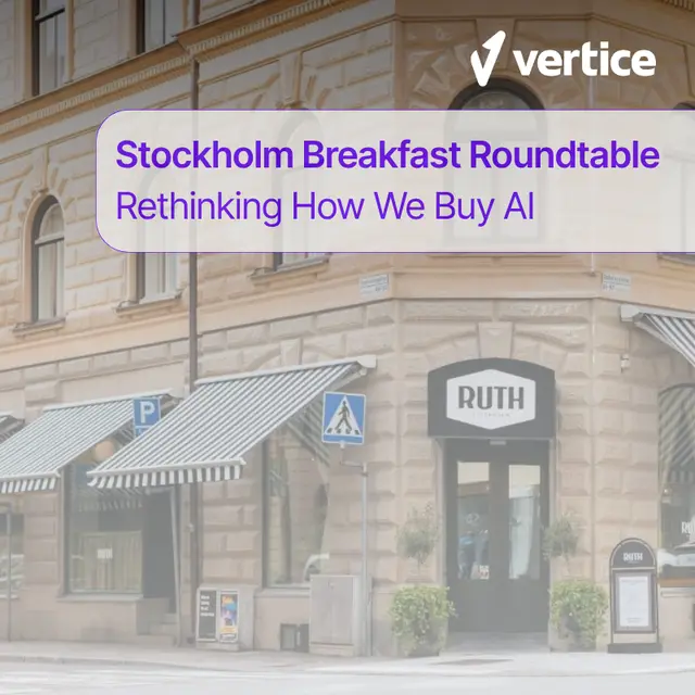 Stockholm Breakfast Roundtable: Rethinking How We Buy AI