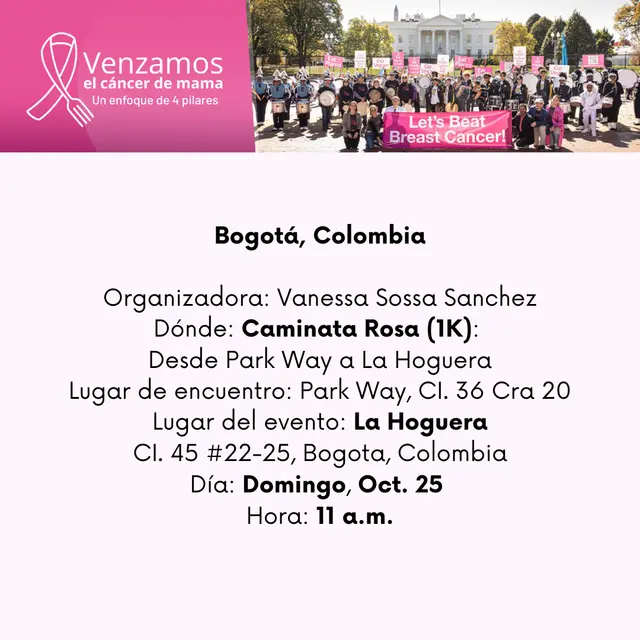 Evento Venzamos el Cancer de Seno - Bogotá, Colombia