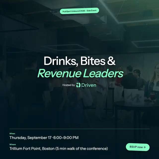 Unbound 26: Drinks, Bites & Revenue Leaders