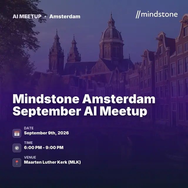 Mindstone Amsterdam September AI Meetup