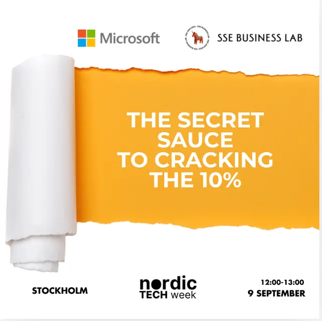 The Secret Sauce to Cracking the 10% MICROSOFT x SSE BL NTW LUNCH SIDE EVENT