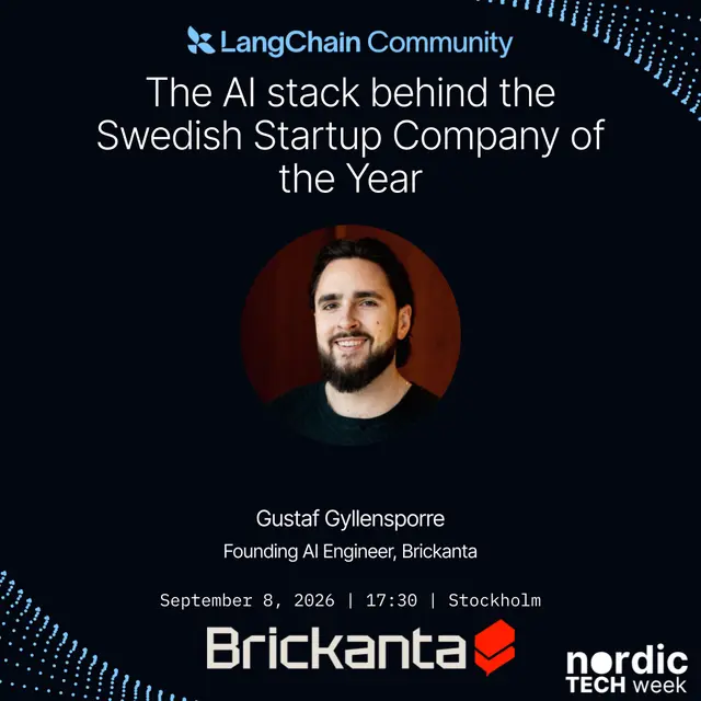 The AI stack behind the Swedish Startup Company of the Year - LangChain Meetup