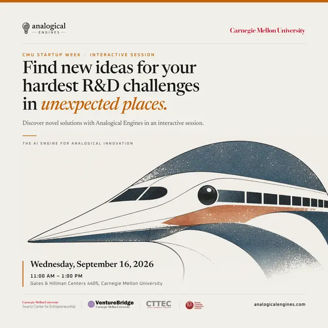 An interactive session with CMU spin-off Analogical Engines, the AI platform for analogical innovation