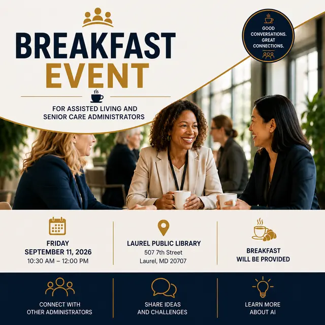 Breakfast For Assisted Living Owners & SNF Administrators