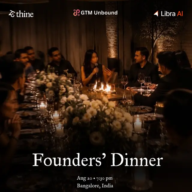 Founders Dinner | Thine AI X Libra AI