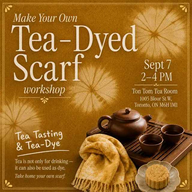Make Your Own Tea-Dyed Scarf